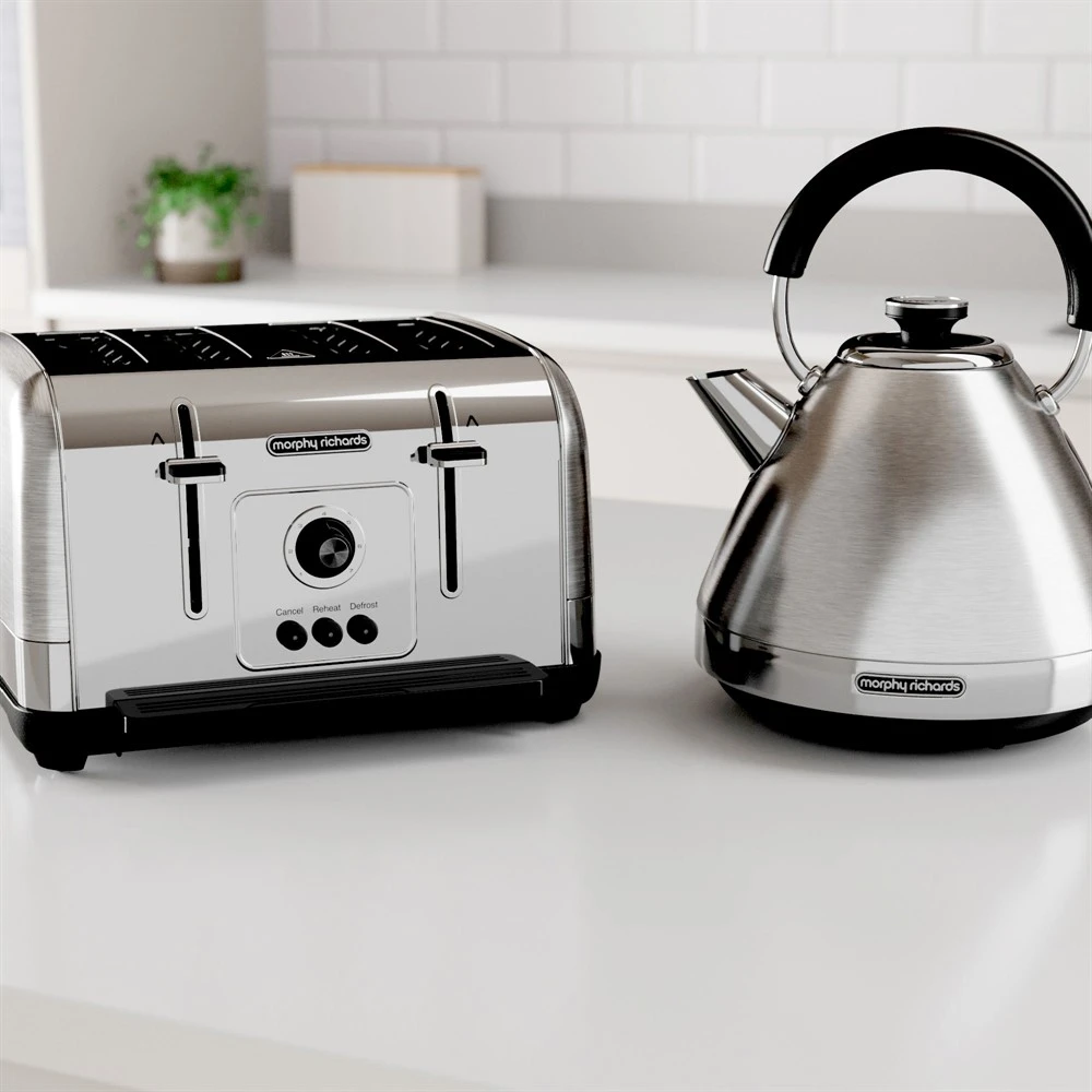 Morphy Richards Venture Brushed Stainless Steel 4 Slice Toaster 9 Morphy Richards Venture Brushed Stainless Steel 4 Slice Toaster - Image 7
