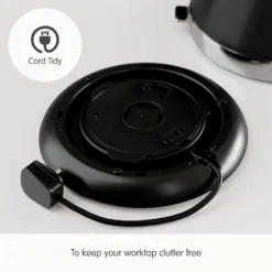 Morphy Richards Venture Black Pyramid Kettle 13 Morphy Richards Venture Black Pyramid Kettle -Morphy Richards Sales Shop 100131 Cord Tidy text