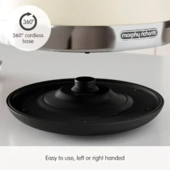 Morphy Richards Venture Cream Pyramid Kettle 12 Morphy Richards Venture Cream Pyramid Kettle -Morphy Richards Sales Shop 100132 360 cordless base text