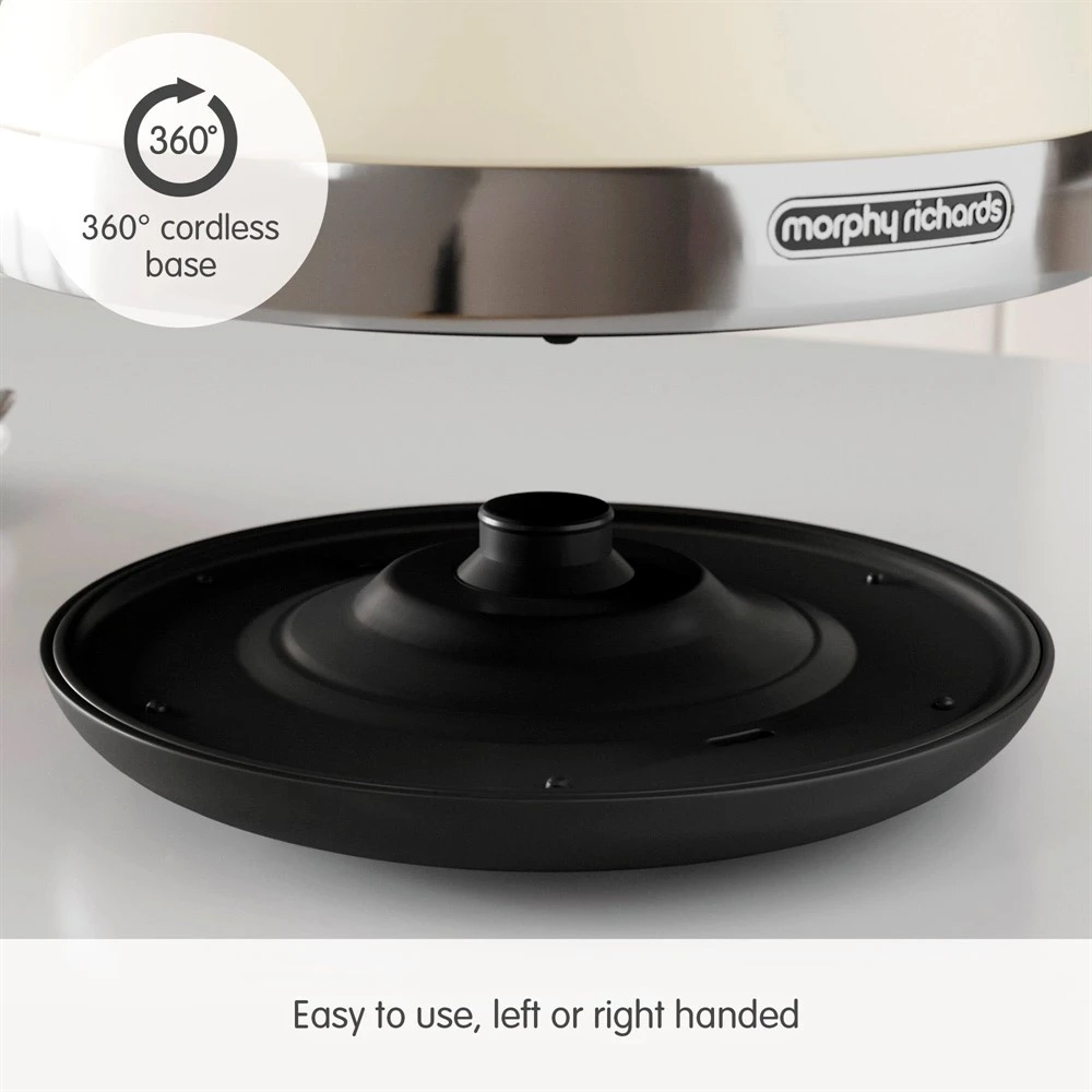 Morphy Richards Venture Cream Pyramid Kettle 5 Morphy Richards Venture Cream Pyramid Kettle - Image 3