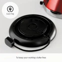 Morphy Richards Venture Red Pyramid Kettle -Morphy Richards Sales Shop 100133 Cord Tidy text
