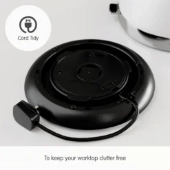 Morphy Richards Venture White Pyramid Kettle 15 Morphy Richards Venture White Pyramid Kettle -Morphy Richards Sales Shop 100134 Cord Tidy text