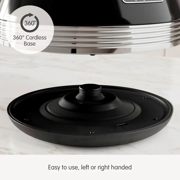 Morphy Richards Venture Retro Black Pyramid Kettle 6 Morphy Richards Venture Retro Black Pyramid Kettle - Image 4