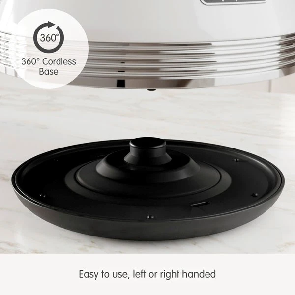 Morphy Richards Venture Retro White Pyramid Kettle 5 Morphy Richards Venture Retro White Pyramid Kettle - Image 3