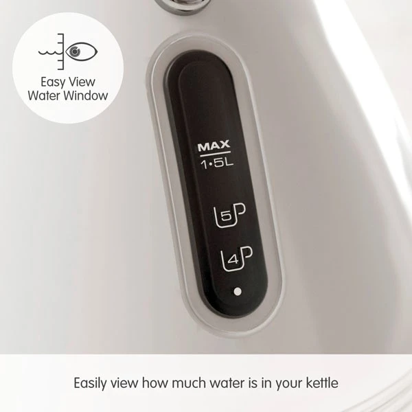 Morphy Richards Venture Retro White Pyramid Kettle 6 Morphy Richards Venture Retro White Pyramid Kettle - Image 4