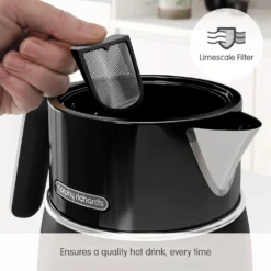 Morphy Richards Signature Opulent Black Kettle 12 Morphy Richards Signature Opulent Black Kettle -Morphy Richards Sales Shop 100744 Limescale Filter text