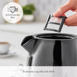 Morphy Richards Verve Black Jug Kettle 13 Morphy Richards Verve Black Jug Kettle -Morphy Richards Sales Shop 103010 Anti limescale filter text