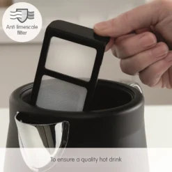 Morphy Richards Illumination Black Stainless Steel Jug Kettle 16 Morphy Richards Illumination Black Stainless Steel Jug Kettle -Morphy Richards Sales Shop 108020 Anti limescale filter text