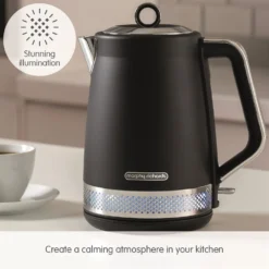 Morphy Richards Illumination Black Stainless Steel Jug Kettle 18 Morphy Richards Illumination Black Stainless Steel Jug Kettle -Morphy Richards Sales Shop 108020 Stunning Illumination text