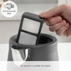 Morphy Richards Illumination Titanium Stainless Steel Jug Kettle -Morphy Richards Sales Shop 108022 Anti limescale filter text