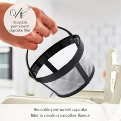 Morphy Richards Verve Cream Pour Over Filter Coffee Machine 14 Morphy Richards Verve Cream Pour Over Filter Coffee Machine -Morphy Richards Sales Shop 163006 Reusable permanent cupcake filter text