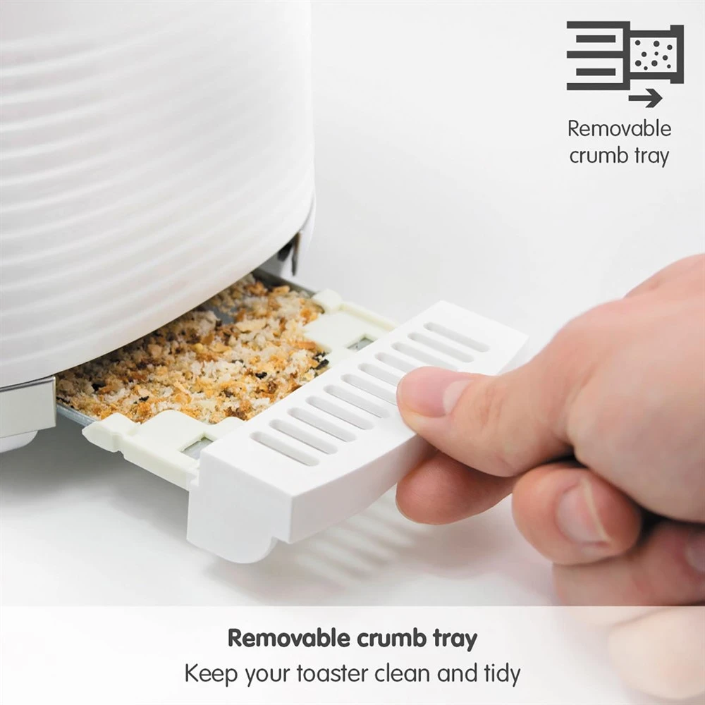 Morphy Richards Dune White 2 Slice Toaster 4 Morphy Richards Dune White 2 Slice Toaster - Image 3