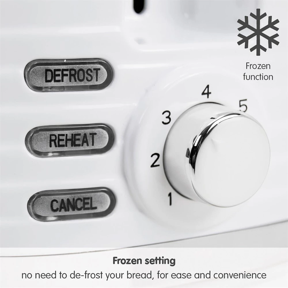 Morphy Richards Dune White 2 Slice Toaster 5 Morphy Richards Dune White 2 Slice Toaster - Image 4