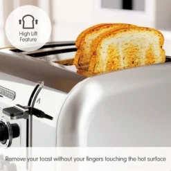 Morphy Richards Venture Brushed Stainless Steel 4 Slice Toaster 13 Morphy Richards Venture Brushed Stainless Steel 4 Slice Toaster -Morphy Richards Sales Shop 240130 High Lift text