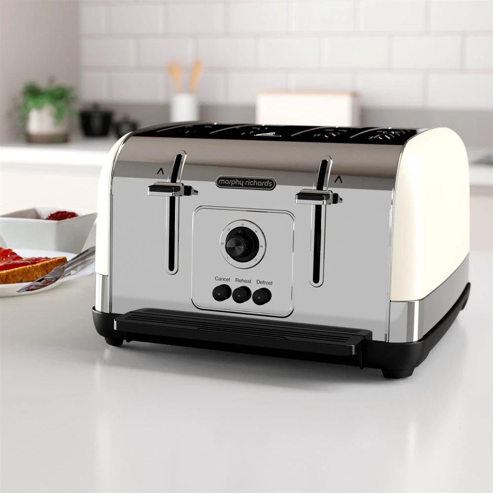 Morphy Richards Venture Cream 4 Slice Toaster 9 Morphy Richards Venture Cream 4 Slice Toaster - Image 7