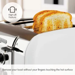 Morphy Richards Venture White 4 Slice Toaster 13 Morphy Richards Venture White 4 Slice Toaster -Morphy Richards Sales Shop 240134 High Lift text