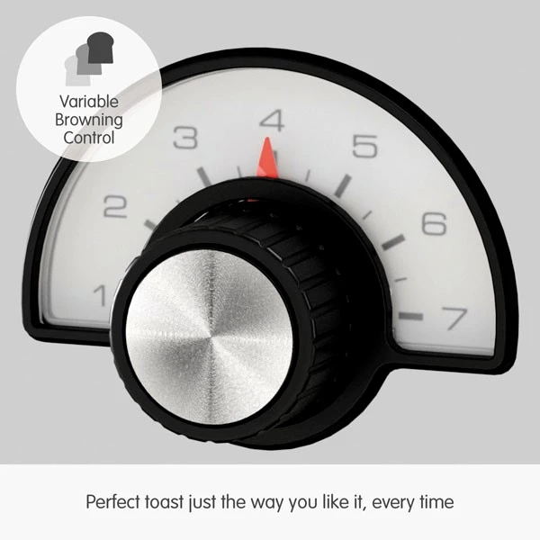 Morphy Richards Venture Retro White 4 Slice Toaster 4 Morphy Richards Venture Retro White 4 Slice Toaster - Image 2