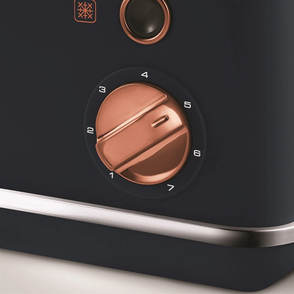 Morphy Richards Rose Gold and Midnight Blue 4 Slice Toaster 7 Morphy Richards Rose Gold and Midnight Blue 4 Slice Toaster - Image 5