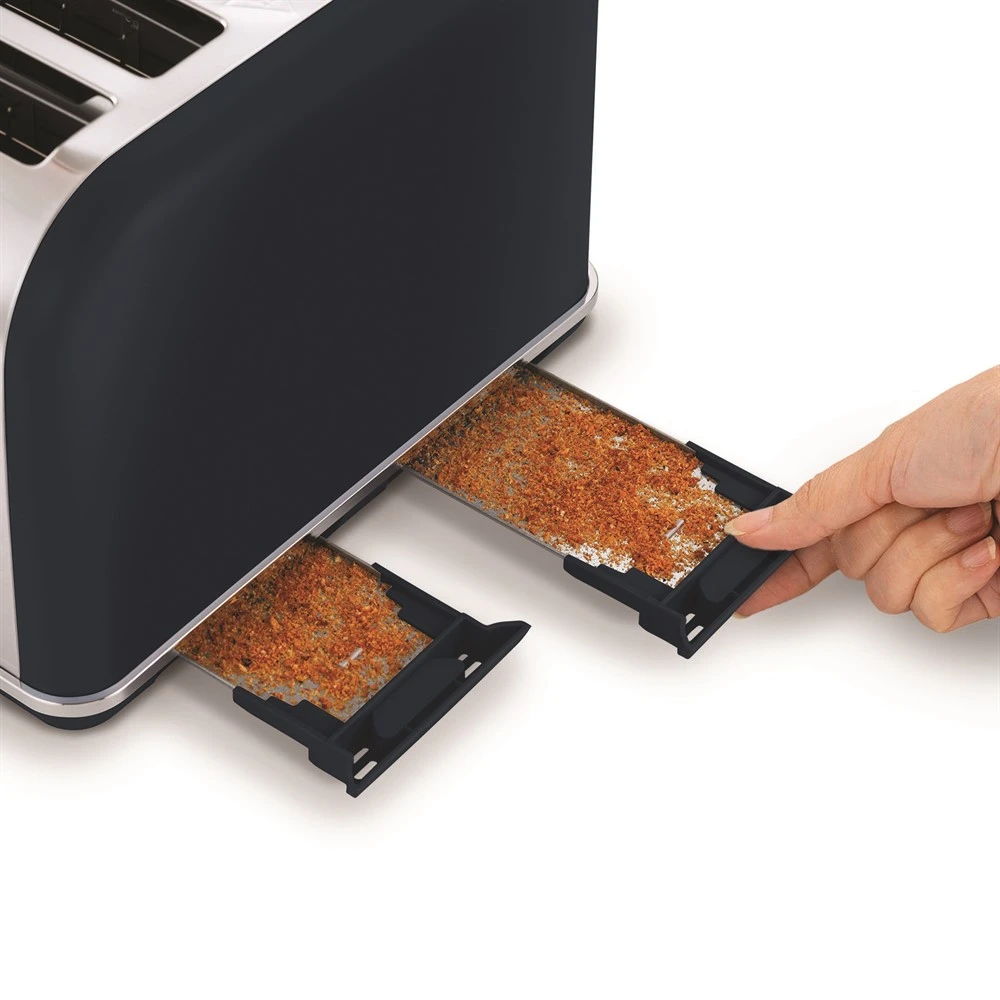 Morphy Richards Rose Gold and Midnight Blue 4 Slice Toaster 4 Morphy Richards Rose Gold and Midnight Blue 4 Slice Toaster - Image 2