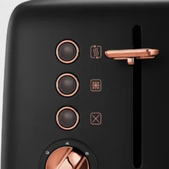 Morphy Richards Rose Gold Collection Black 4 Slice Long Slot Toaster 15 Morphy Richards Rose Gold Collection Black 4 Slice Long Slot Toaster -Morphy Richards Sales Shop 245036 buttons