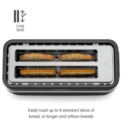 Morphy Richards Signature Opulent Black Toaster -Morphy Richards Sales Shop 245744 Long Slots text