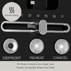 Morphy Richards Signature Opulent Black Toaster -Morphy Richards Sales Shop 245744 Reheat Setting text