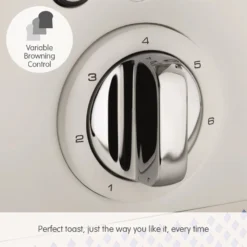 Morphy Richards Illumination White Stainless Steel 4 Slice Toaster -Morphy Richards Sales Shop 248021 Variable Browning Control text