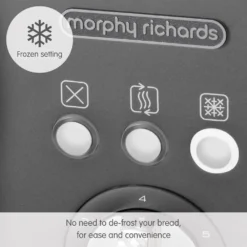 Morphy Richards Illumination Titanium Stainless Steel 4 Slice Toaster 14 Morphy Richards Illumination Titanium Stainless Steel 4 Slice Toaster -Morphy Richards Sales Shop 248022 Frozen setting text