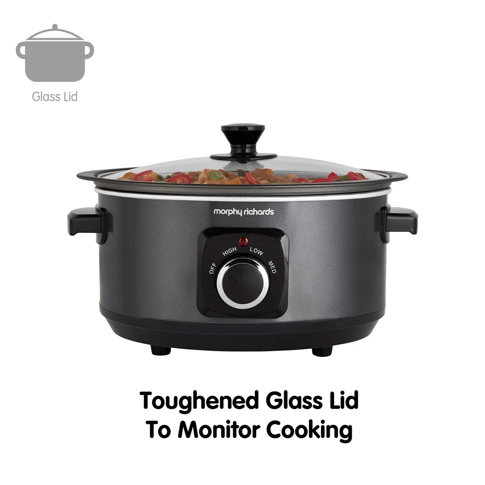 Morphy Richards Black Sear and Stew Slow Cooker 3.5L 3 Morphy Richards Black Sear and Stew Slow Cooker 3.5L - Image 2