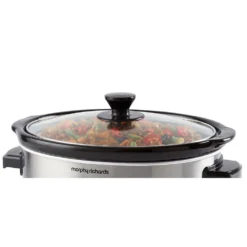 Morphy Richards Brushed Stainless Steel 3.5L Slow Cooker 14 Morphy Richards Brushed Stainless Steel 3.5L Slow Cooker -Morphy Richards Sales Shop 460017 lid