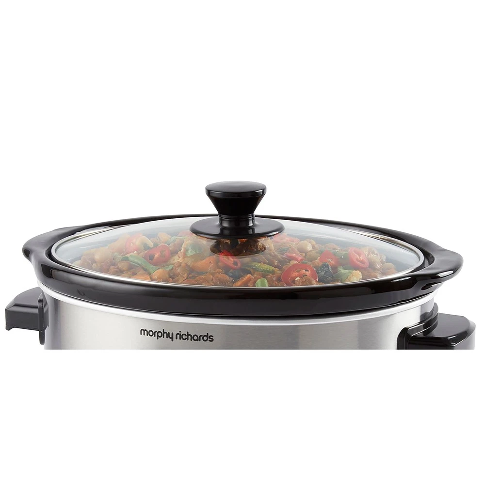 Morphy Richards Brushed Stainless Steel 3.5L Slow Cooker 8 Morphy Richards Brushed Stainless Steel 3.5L Slow Cooker - Image 6