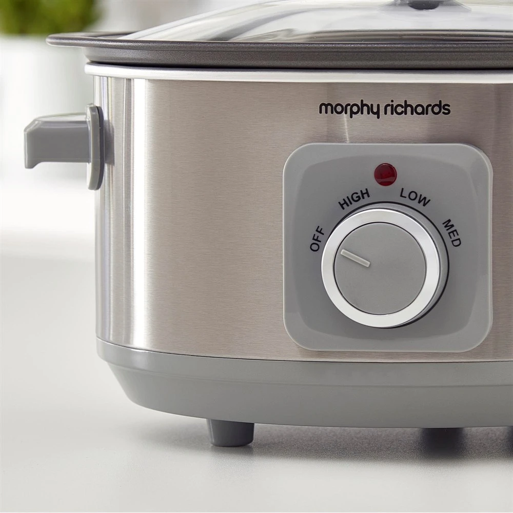 Morphy Richards Brushed Stainless Steel 3.5L Aluminium Slow Cooker 7 Morphy Richards Brushed Stainless Steel 3.5L Aluminium Slow Cooker - Image 5