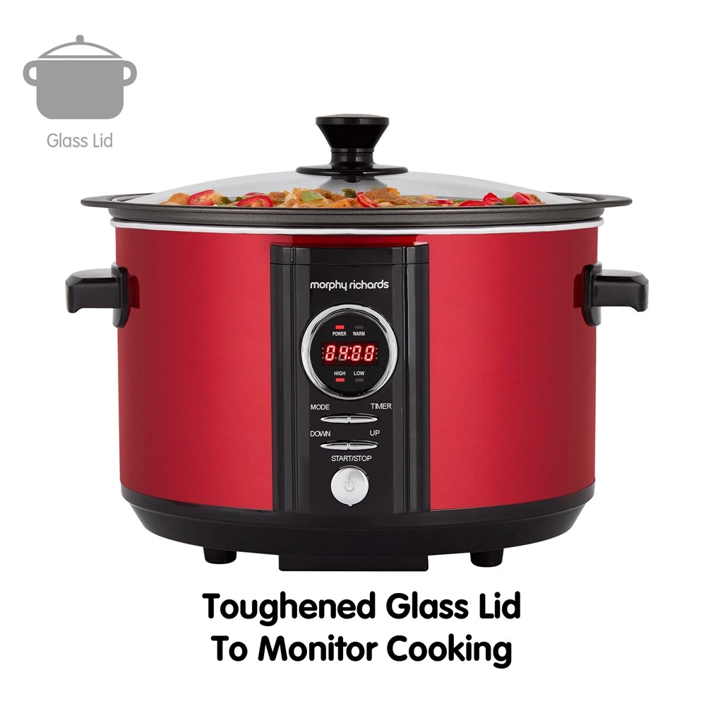 Morphy Richards Red Sear and Stew digital Slow Cooker 3.5L 4 Morphy Richards Red Sear and Stew digital Slow Cooker 3.5L - Image 2