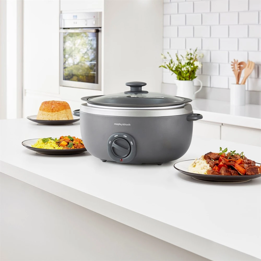 Morphy Richards Sear and Stew 6.5L Oval Slow Cooker Titanium 9 Morphy Richards Sear and Stew 6.5L Oval Slow Cooker Titanium - Image 7