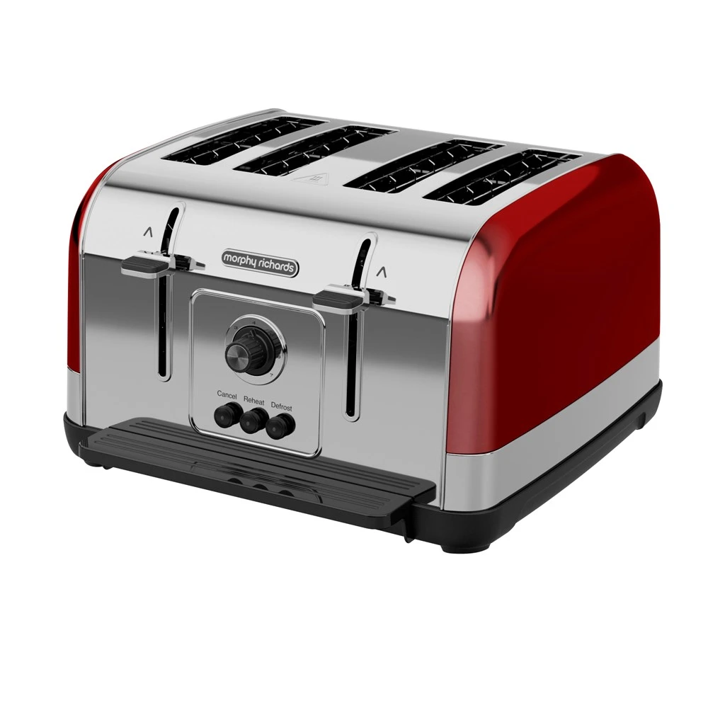 Morphy Richards Venture Red 4 Slice Toaster 3 Morphy Richards Venture Red 4 Slice Toaster