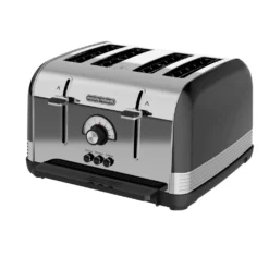 Morphy Richards Venture Retro Black 4 Slice Toaster