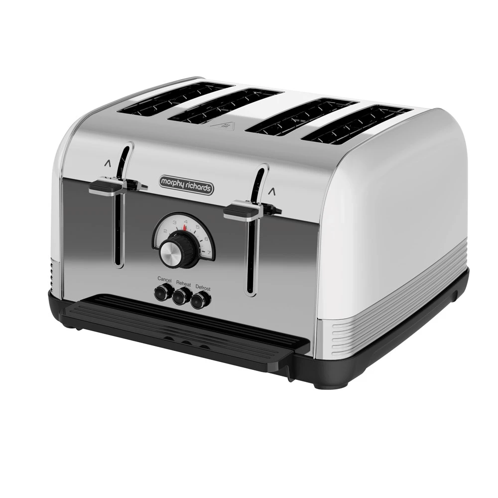 Morphy Richards Venture Retro White 4 Slice Toaster 3 Morphy Richards Venture Retro White 4 Slice Toaster