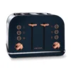 Morphy Richards Rose Gold and Midnight Blue 4 Slice Toaster 1 Morphy Richards Rose Gold and Midnight Blue 4 Slice Toaster -Morphy Richards Sales Shop HR242039