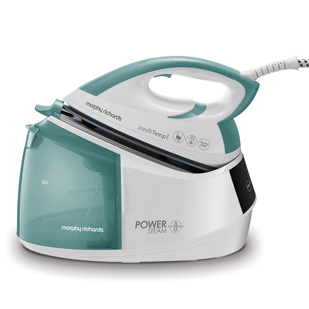 Morphy Richards Power Steam Green Steam Generator Iron with Intellitemp 3 Morphy Richards Power Steam Green Steam Generator Iron with Intellitemp