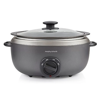 Morphy Richards Sear and Stew 6.5L Oval Slow Cooker Titanium 3 Morphy Richards Sear and Stew 6.5L Oval Slow Cooker Titanium